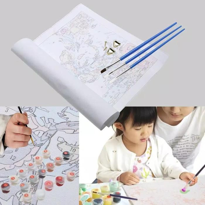 

40X30Cm Street Corner Diy Paint By Numbers Oil Painting #Gratisongkir