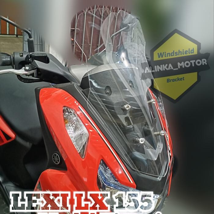 MELAYANI FAKTUR PAJAK Alinka Motor Visor Yamaha LEXI LX 155 windshield tinggi 50cm