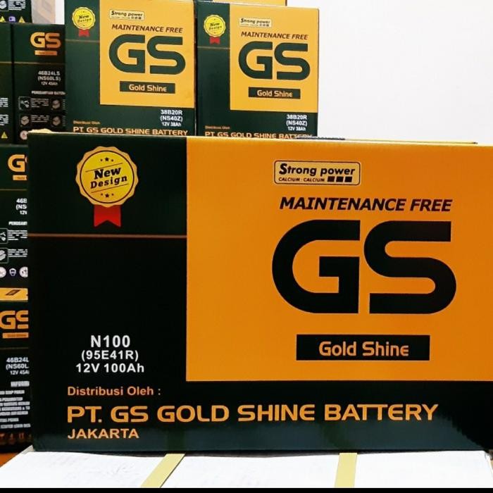 Aki Genset/ Aki Colt/ Gs Gold Shine Mf N100/ 12V 100Ah