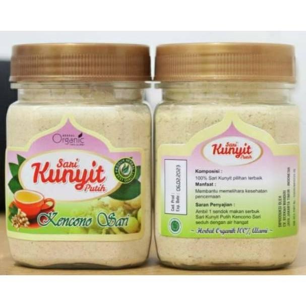 

Terlaris Kunyit Putih Bubuk Organik Asli Original Kencono Sari 100Gr