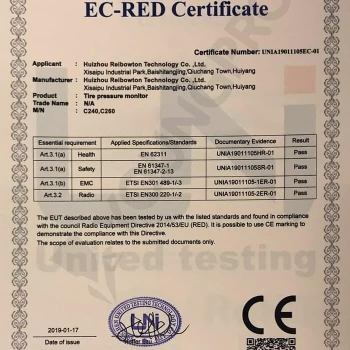 Youngpro Continental AG Internal Sensor Pengganti TPMS Optimus