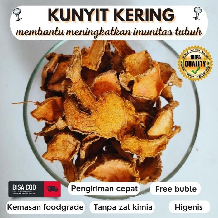 

Terlaris Kunyit Kering Kemasan 500G