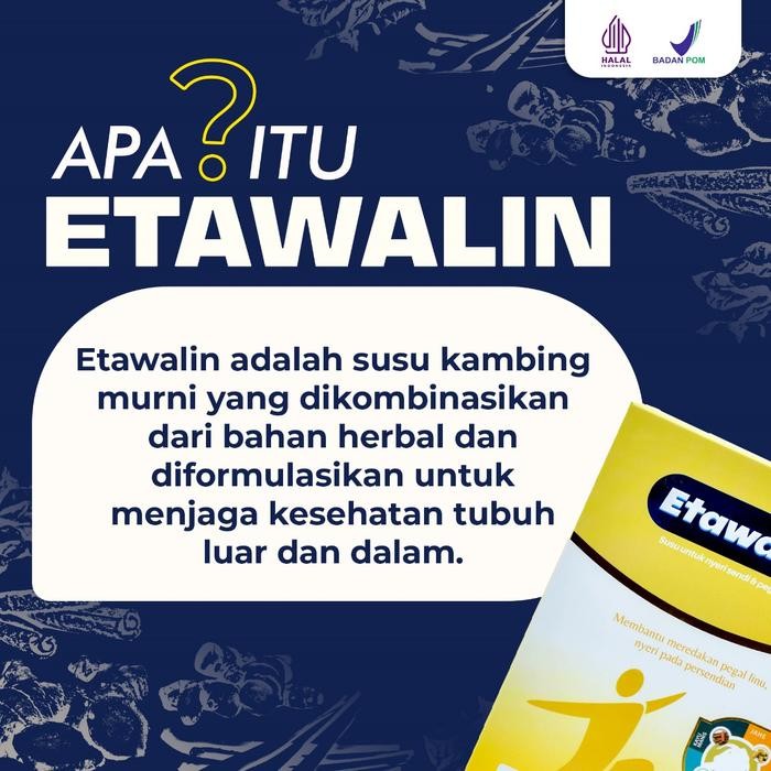 

Etawalin Original Susu Kambing Etawa Bantu Masalah Nyeri Sendi 200G