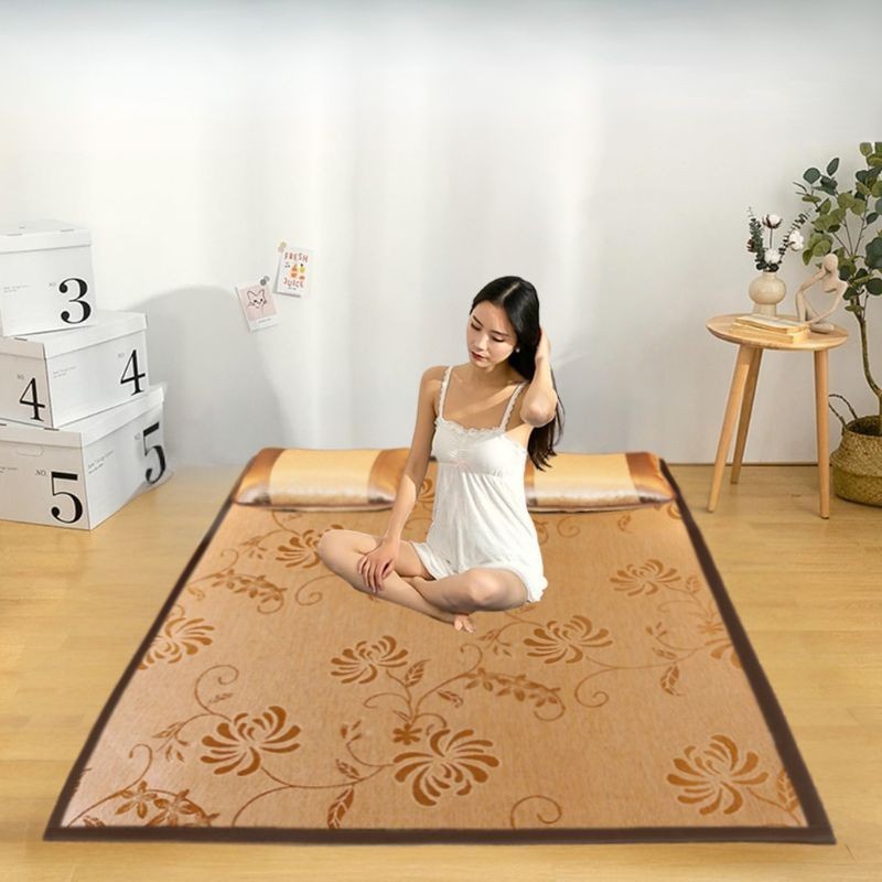 Finacel1 Idohouse Tikar Lipat Bambu Tikar Piknik Lesehan Tikar Bambu 2 Sisi Tikar Lipat Gulung