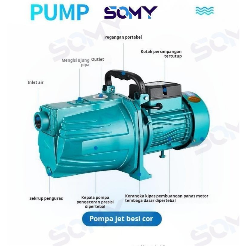 Finacel1 Pompa Air Jet Pump /Listrik Pompa Pendorong Tekanan Air /Booster Pump Air Pompa Semi Jet