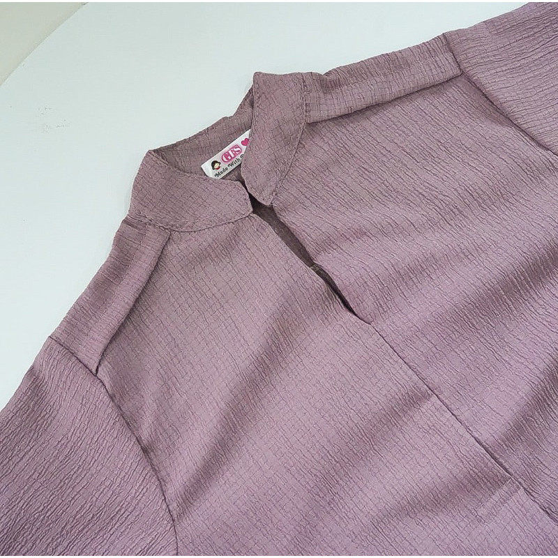 Pola Mewah Gfs Dysh Lady Crush Oversize Kemeja Wanita Katun Poly