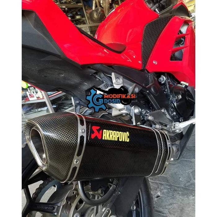 Knalpot Akrapovic Ninja 250 Fi Z250 Fi Carbon 100%