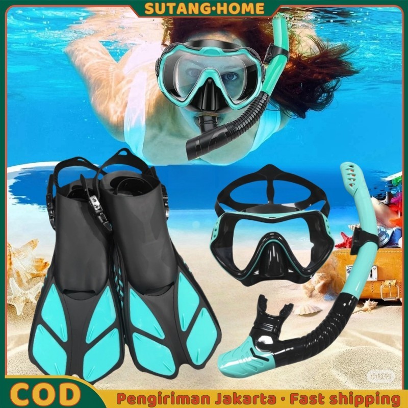 SUTANGKacamata Renang Snorkeling Kacamata Renang Anti Kabut / Snorkeling Sepatu Kaki Katak Renang