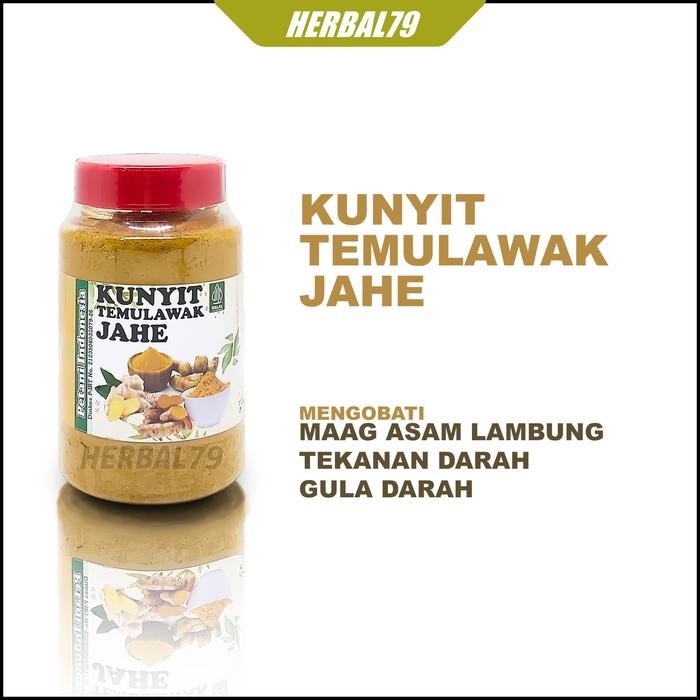 

Terlaris Kunyit Temulawak Jahe Bubuk Obat Herbal Maag Pencernaan Asam Lambung