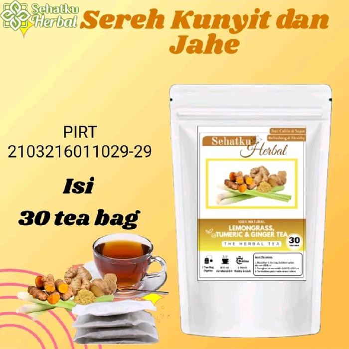 

Terlaris Tea Sereh, Kunyit Dan Jahe Isi 30 Minuman Instan Bpom & Halal