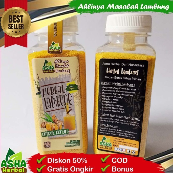 

Terlaris Bubuk Kunyit Obat Herbal Asam Lambung