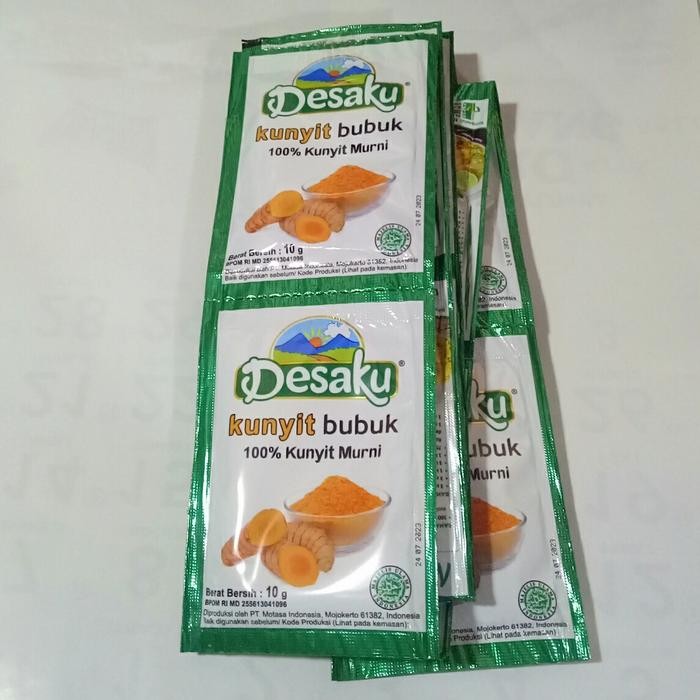 

Terlaris Kunyit Bubuk Desaku 10 Gram (12 Sachet/Renceng)