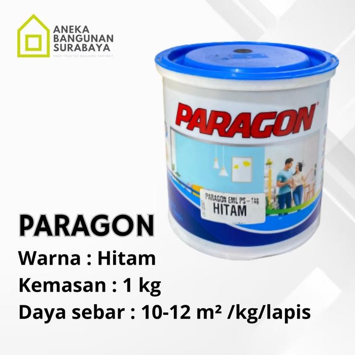 JTTOP" CAT TEMBOK PARAGON PUTIH 1KG KEMASAN BASIC WATERPROOF