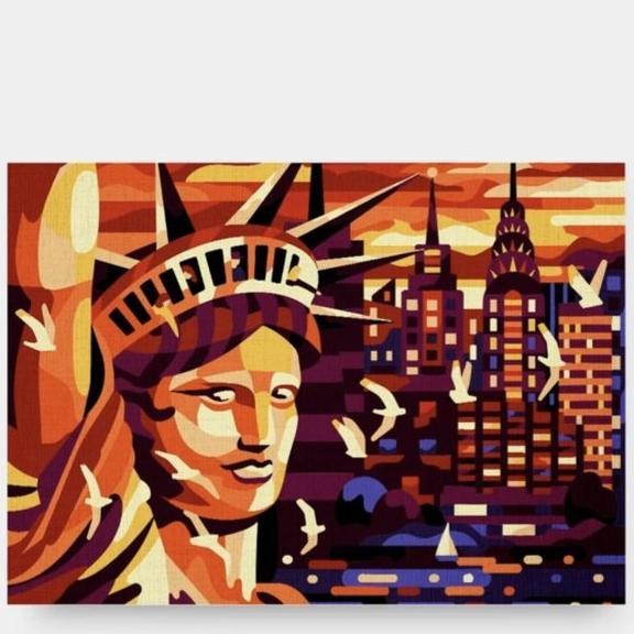 

Golden Liberty - Paint by Numbers Kit - Painting Kit - 35x25cm paint by number painting by number