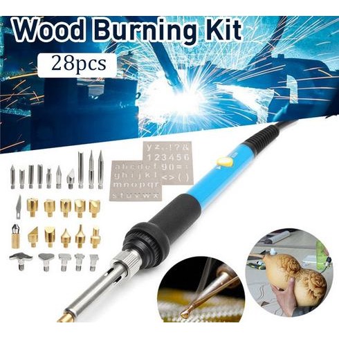 

Pen Solder Alat Lukis Bakar Pyrography Set / Peralatan Melukis