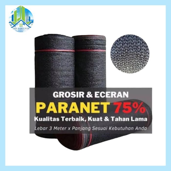 paranet 75% / jaring tanaman / jaring paranet peneduh 1 meter meteran