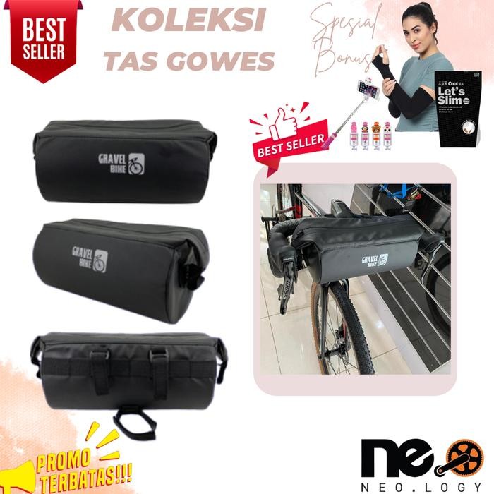 Mantab Gravel Bike Front Handlebar Bag - Tas Depan Sepeda Gravel Bag Tabung