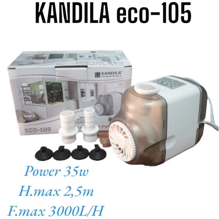 Mesin Pompa Kolam ikan seri 105. H.max 3.0 meter dan F.max 3L/H
