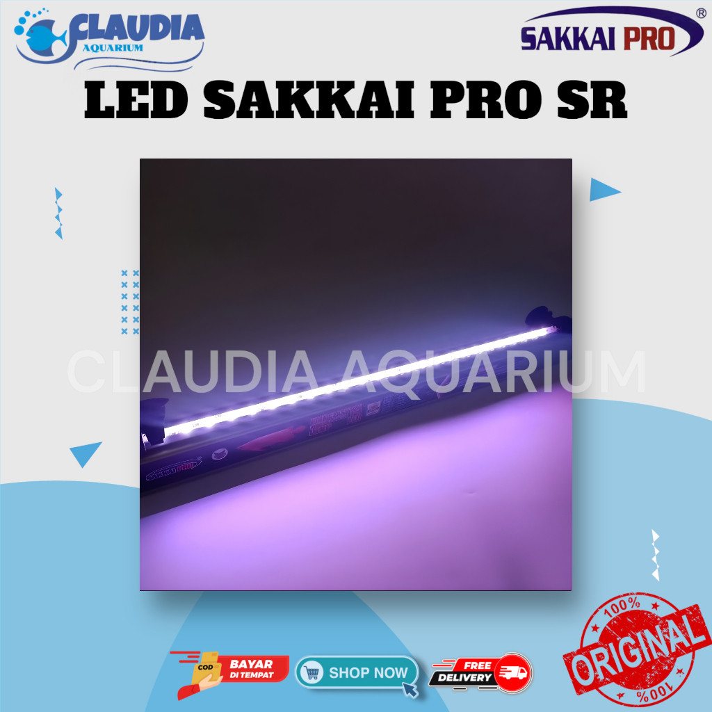 Lampu LED SAKKAI PRO T4 SR 0 50 CM 7 Watt Lampu Soft Tanning Arwana Lampu Celup rium scape Super Red