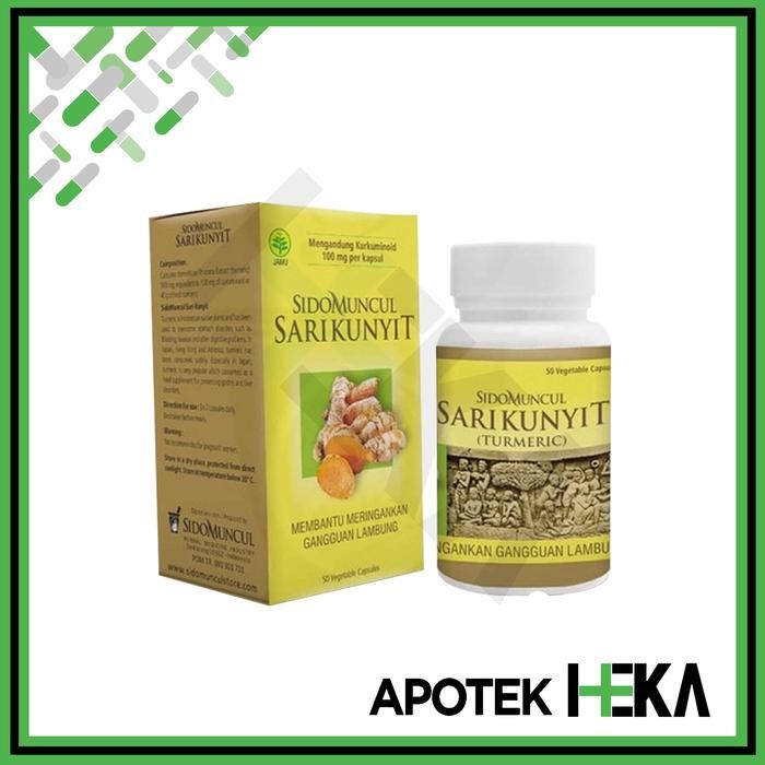 

Terlaris Sari Kunyit Sido Muncul Botol Kuning Isi 50 Kapsul - Herbal Lambung