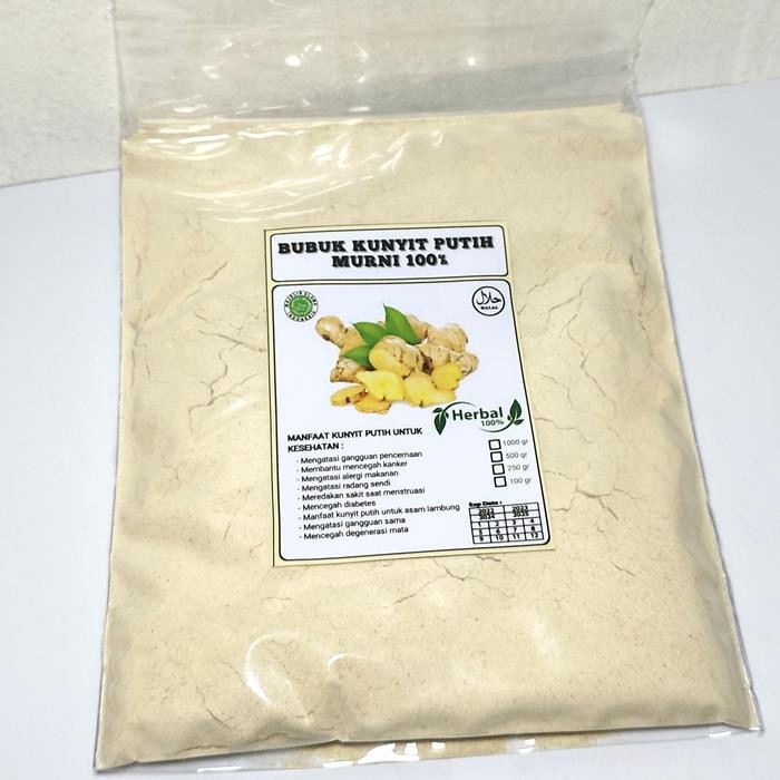 

Terlaris Bubuk Kunyit Putih Murni Kunir Putih Bubuk Isi 250Gr