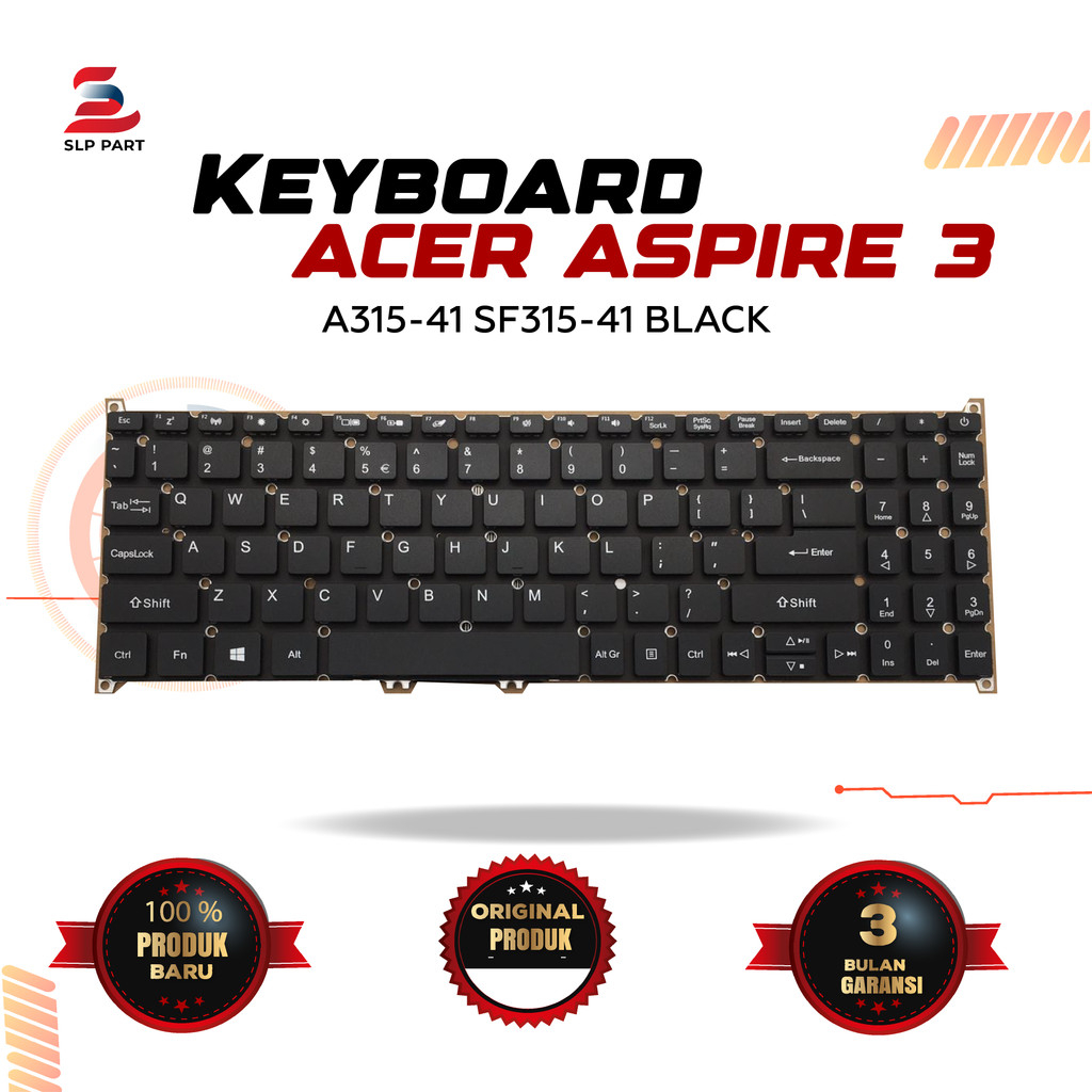 Keyboard Acer Aspire 3 a315-41 sf315-41 Black