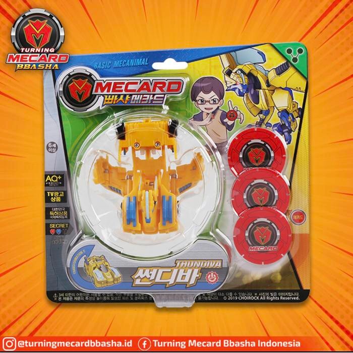 TURNING MECARD BBASHA 022 BASIC MECANIMAL THUNDIVA MAINAN ROBOT MOBIL