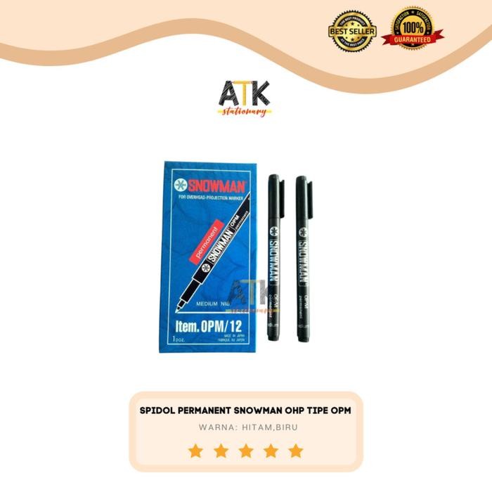 

Spidol Permanent Snowman OHP Tipe OPM atk