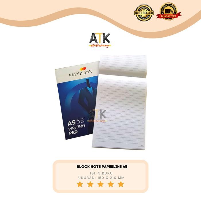 

Block Note Paperline A5 1 Pack ( 5 Buku) Blocknote atk