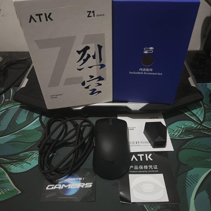 

VGN ATK Z1 PRO MAX 8K Wireless Ultra Light Weight Ergonomic Gaming Mouse - Black