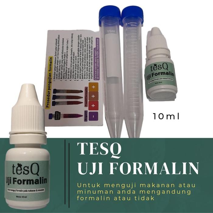 

TesQ Uji F0rmalin pada makanan dan minuman