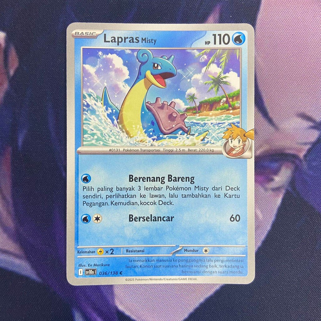 pokemon (ID) lapras misty - SV10s 036/138 - C