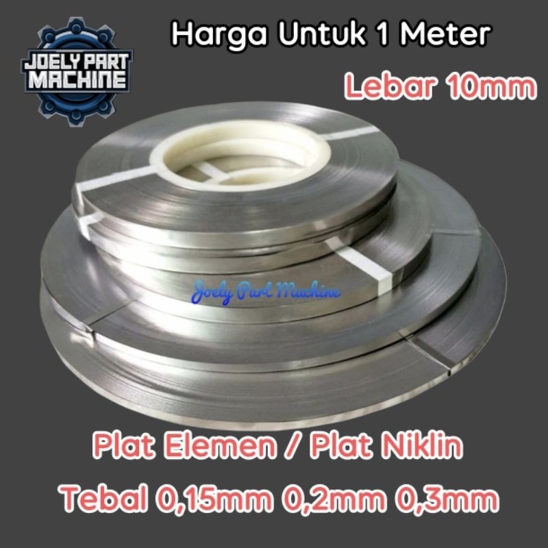 Kawat Heater/Plat Elemen Pemanas Lebar 10mm Mesin Vacuum Sealer atau Foot Sealer WE