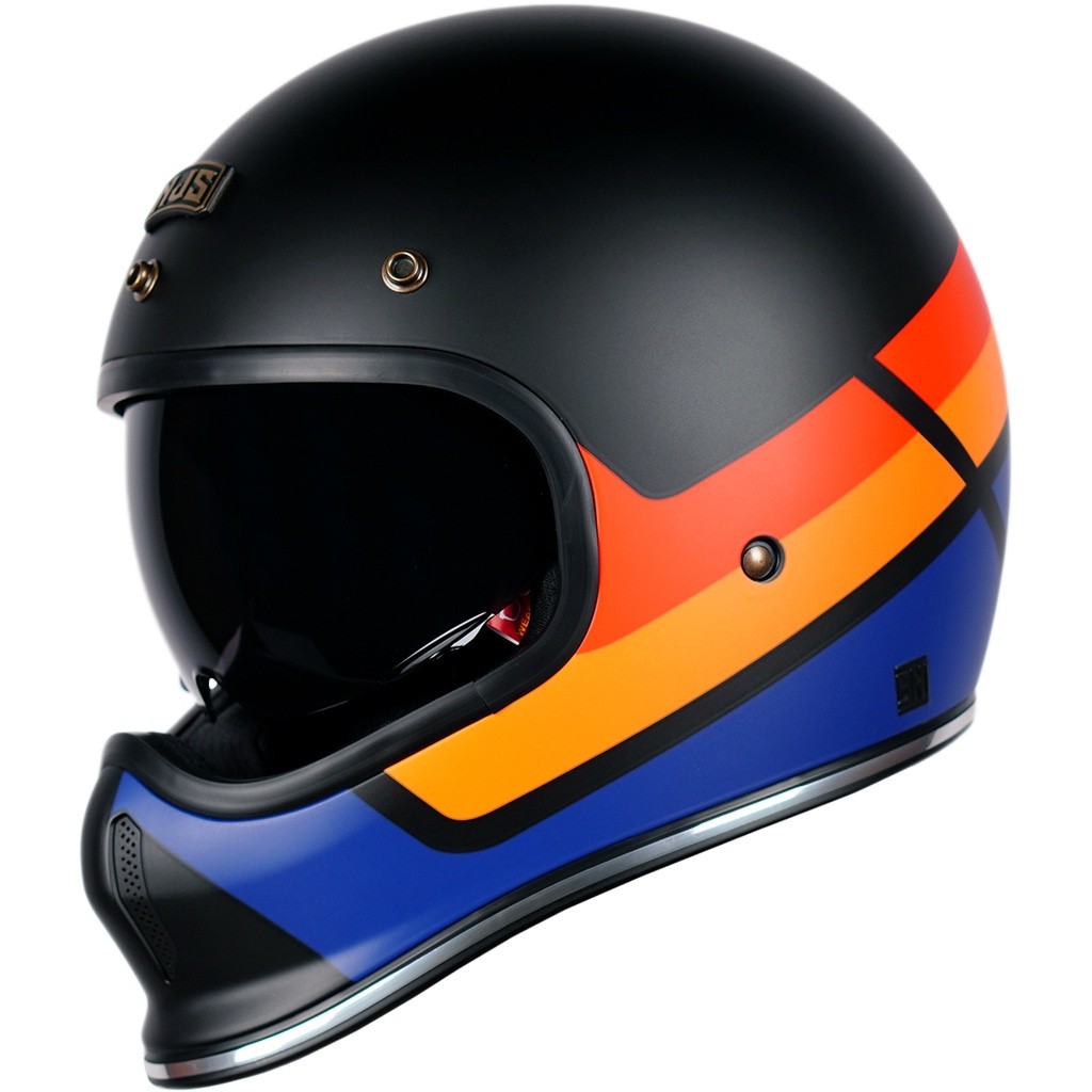 NJS FREEDOM SPRINTER Black/Red - Orange - Helm Full Face NJS NJS freedom Freedom Freedom Motif NJS