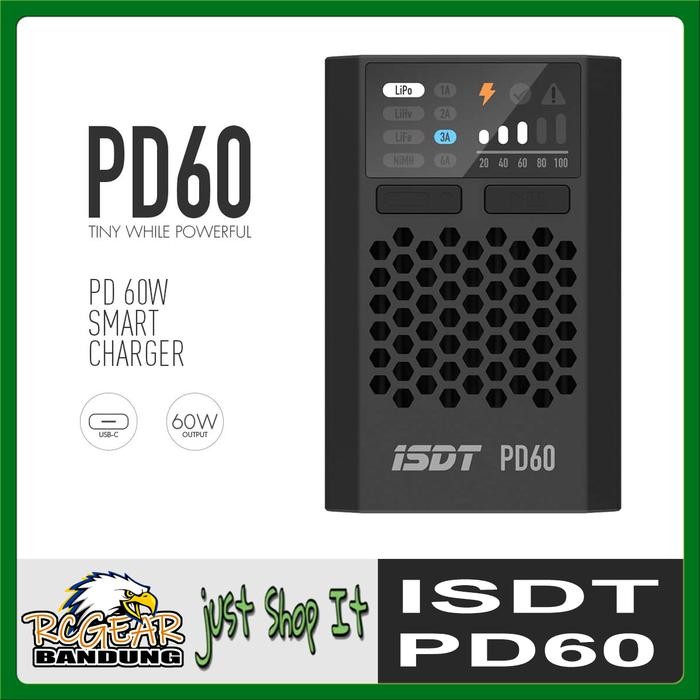 Isdt Uruav Pd60 6A Battery Balance Charger Type-C Input 1-4S Lipo