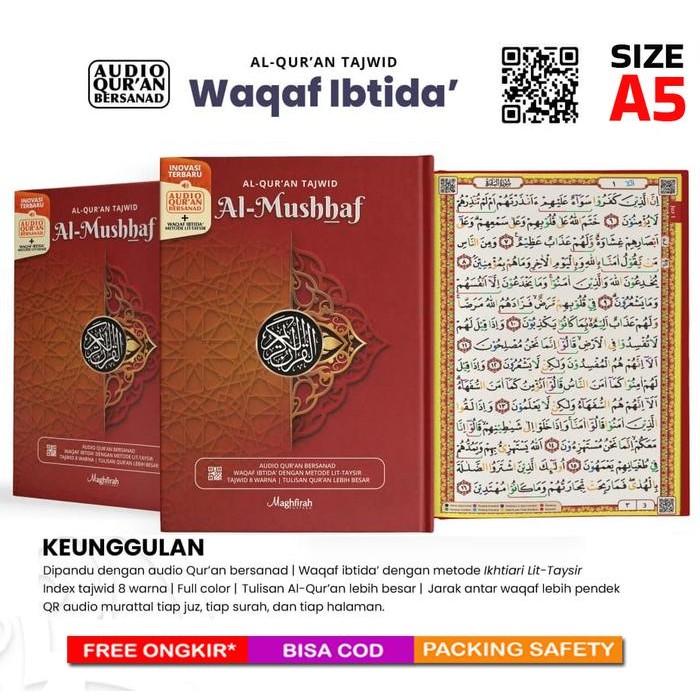 

PROMO AL-QURAN BELAJAR DENGAN TAJWID, WAQAF IBTIDA DAN AUDIO MAGHFIRAH READY