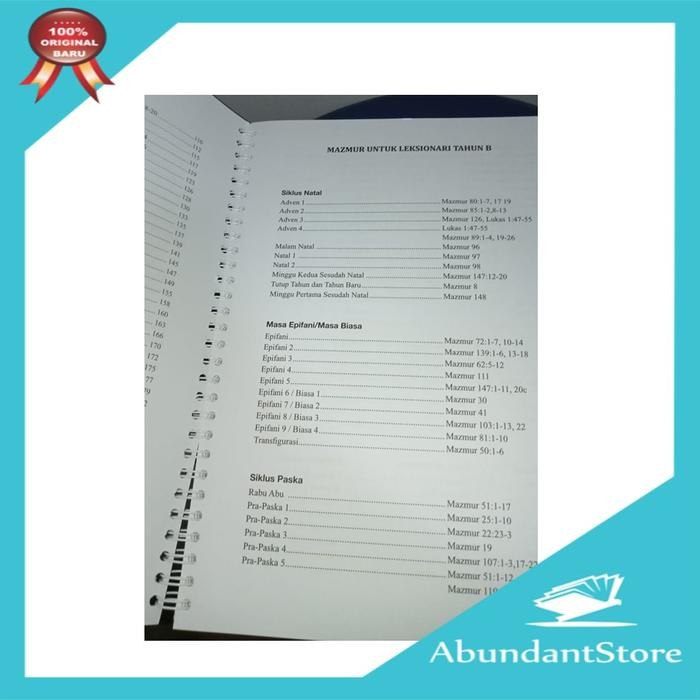 

PROMO MAZMUR TAHUN B - BERMAZMURLAH BAGI TUHAN - EDISI 2 - NYANYIAN GKI READY