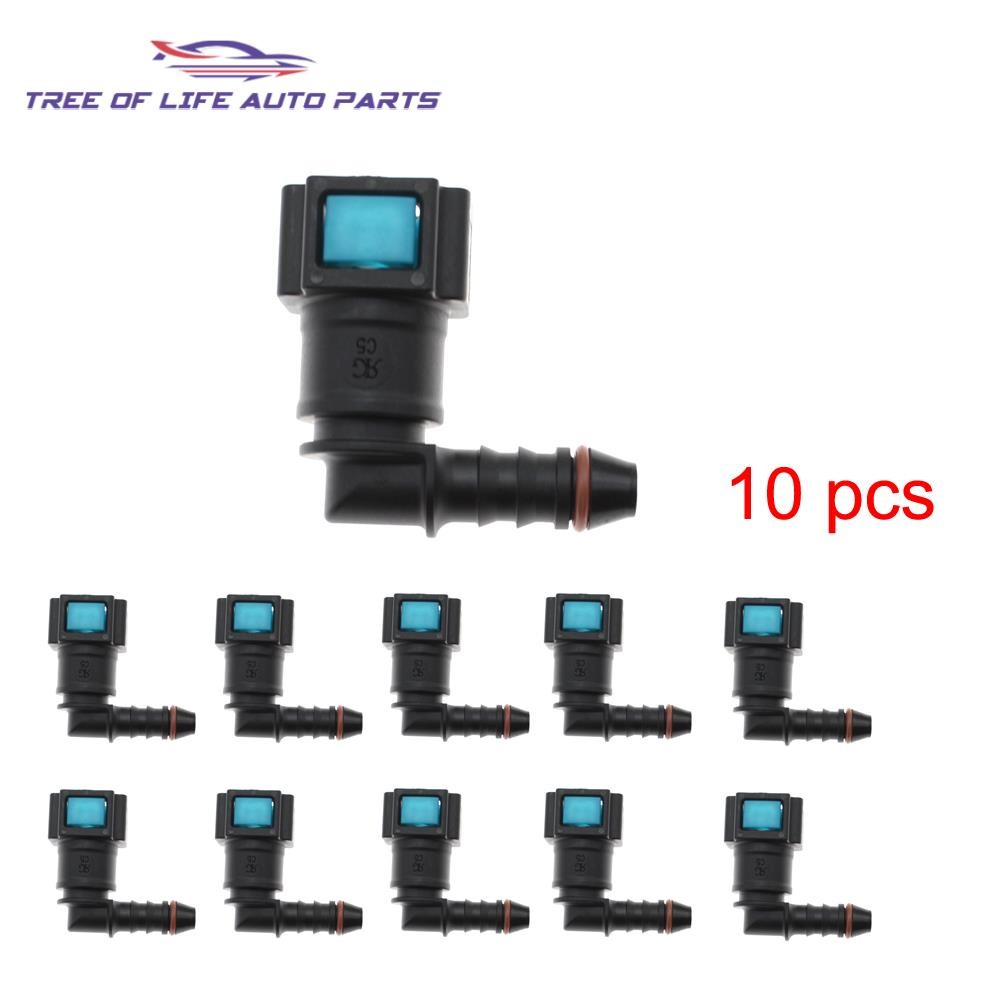 2/5/8/10 7.89 ID6 Auto Car Fuel Line Hose Coupler Quick Release Connect Connector Fuel Line Rubber H