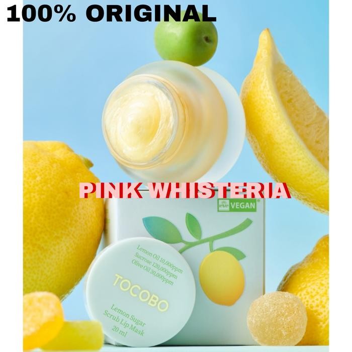 [ORIGINAL] TOCOBO Lemon Sugar Scrub Lip Mask Scrub