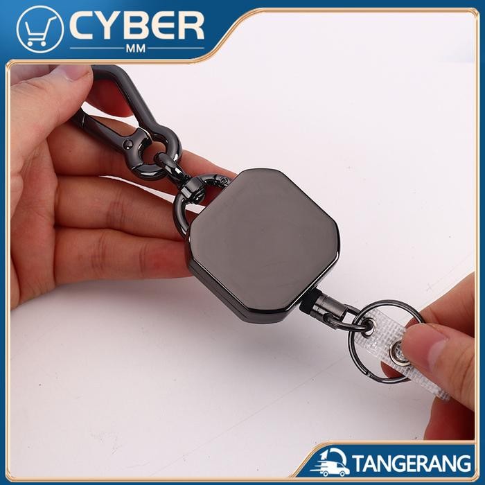 

Metal Retractable Keychain /Badge Holder Clip /Reels Clip/ID Card Clip