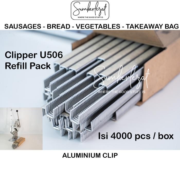 Isi Rill Staples U-Shape Sosis Takeaway Roti Clipper