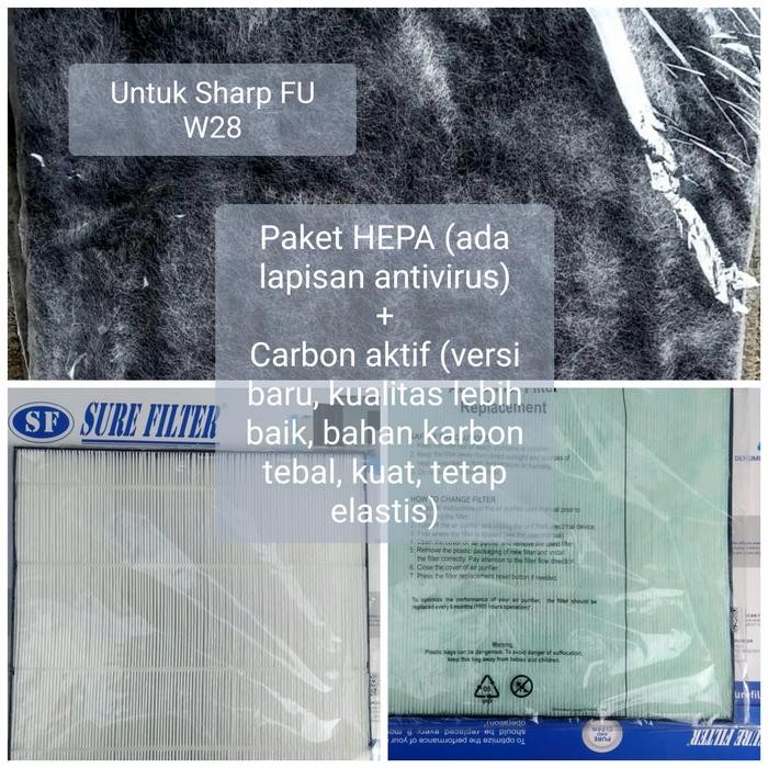 NEW ` FILTER HEPA SHARP AIR PURIFIER FU W28 (HEPA SAJA)