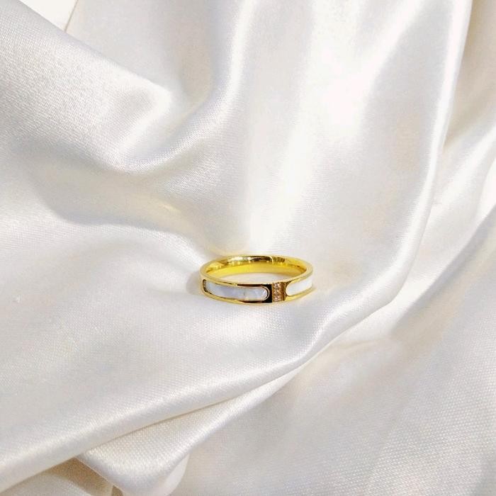 JTTOP" [CC 331] CINCIN KAWIN KERAMIK MATA TANAM - CINCIN WANITA - CINCIN DEWASA - CINCIN TITANIUM