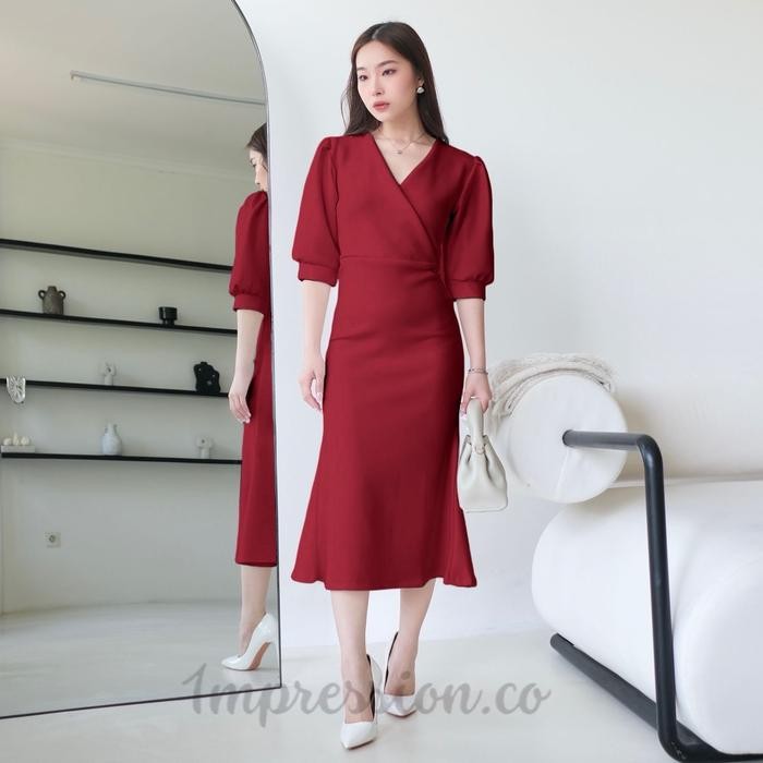 JTTOP" BEVERLY DRESS GAUN PESTA WANITA KONDANGAN DUYUNG BODYCON WANITA PREMIUM SCUBA PREMIUM MEWAH