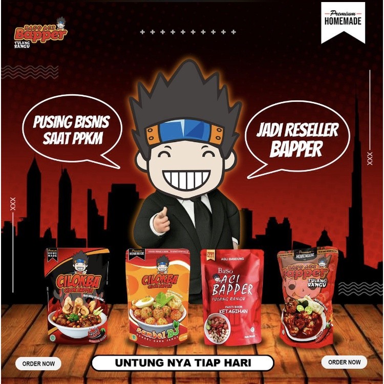 

Sensasi Lezat ( Stock) Baso Aci Bapper Sambel Mercon Baper Bakso Tulang Rangu Spicy Pedas Gila