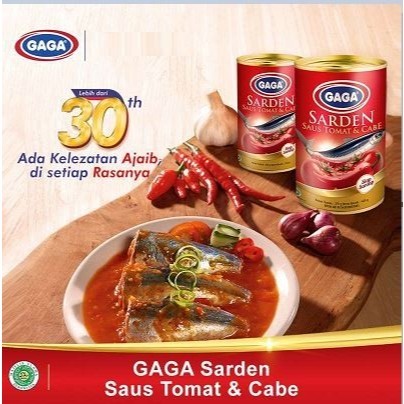 

Konter Makanan Sarden Gaga Tomato & Chillie 155Gr (2Pcs)