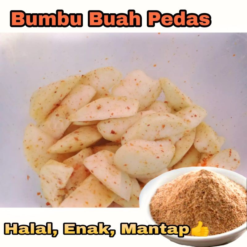 

Konter Makanan Bumbu Buah Pedas 100 Gram, Jual Bubuk Colek Rasa Buah Pedas Sambal Rujak Bangkok Enak