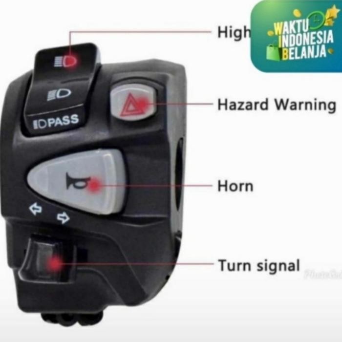 Gass. Saklar Lampu Hazard New Vario 125 150 Keyless 2018 2019 2020 2021 2022
