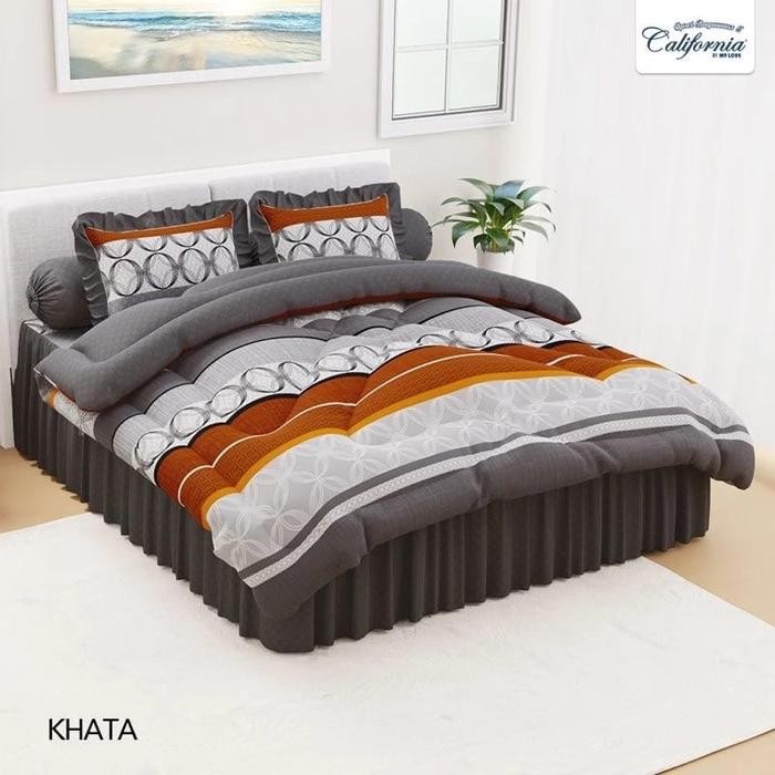 Satu Set Bed Cover California My Love 180x200 / Bedcover Sprei Rumbai
