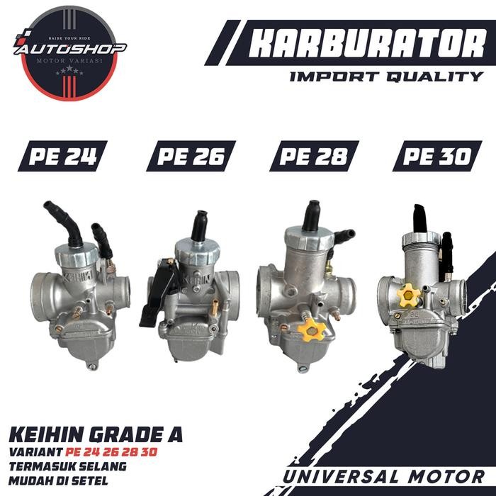Karburator PE 24 26 28 Karbu Carbu Carburator KEIHIN SATRIA FU FIZ R BEAT VARIO JUPITER Z RACING